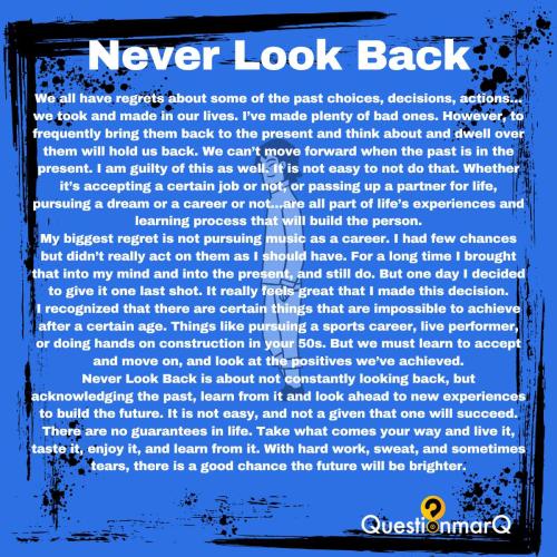 Never-Look-Back Inspiration